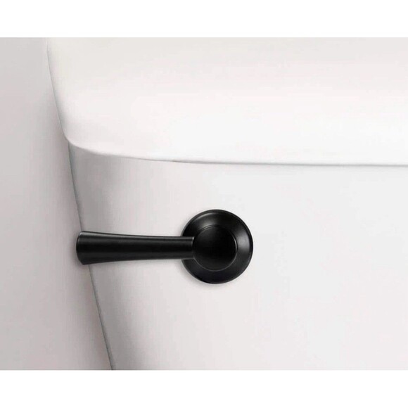 Toilet Handle Lever Matte Black Universal Fit Adjustable Flush Lever Flappers - Picture 5 of 9